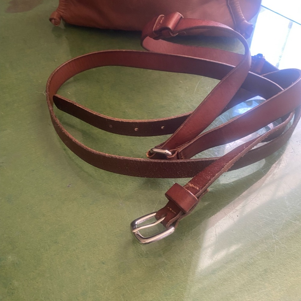 LAFAYETTE 148 NEW YORK INFINITY BROWN LEATHER BOHO WESTERN Belt ANTIQUATED  RARE